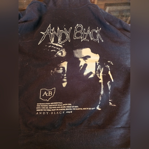 Offical Andy Black ghost of Ohio tour 2019 hoodie size xl - Picture 4 of 8